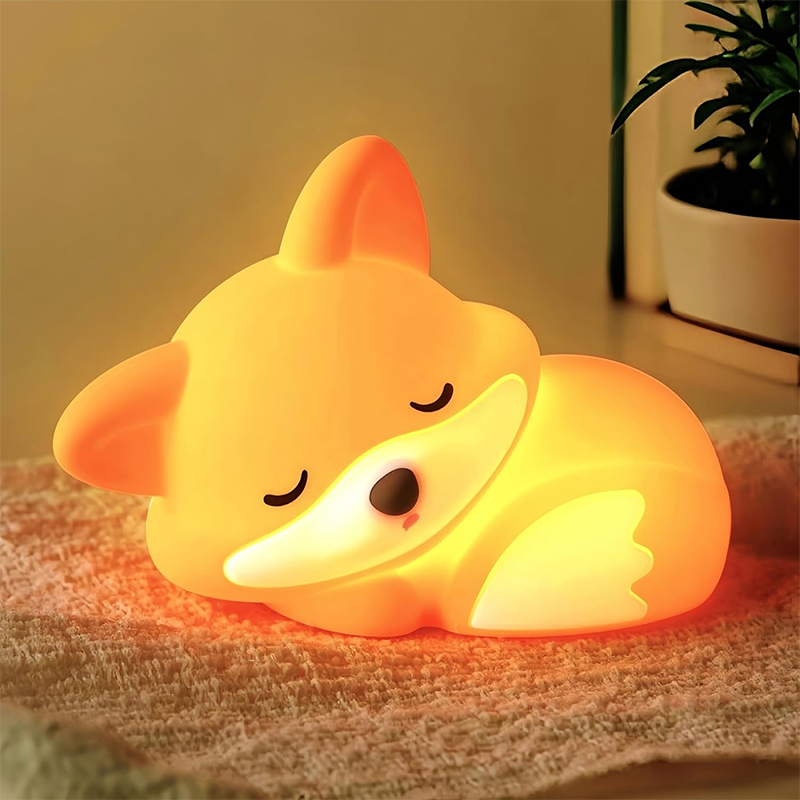 Baby Nursery Equipment - Schattig Vos Dieren Nachtlampje Siliconen Kinderkamer