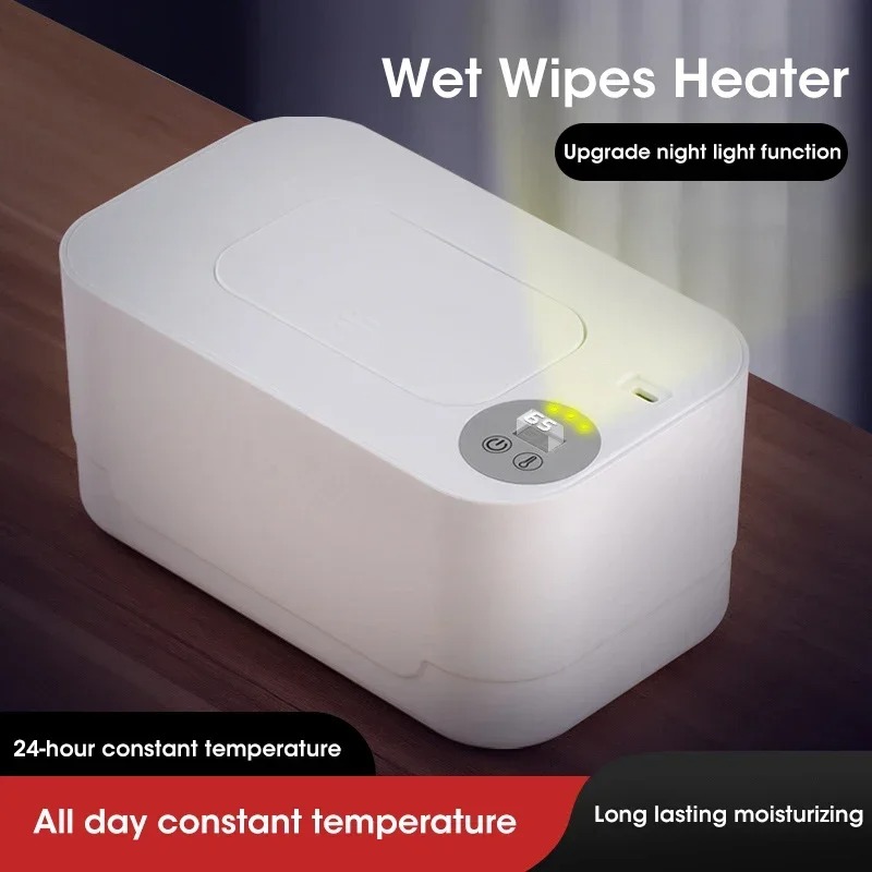 Baby Nursery Home - USB-opgeladen snelverwarmende babydoekjeswarmer, draagbaar met LED-scherm,