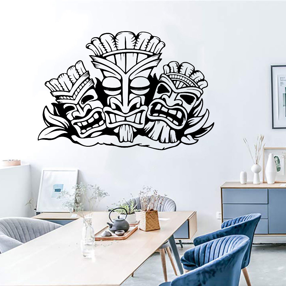 Baby Nursery Wallpaper - Hawaiian Totem Muursticker Aloha Hawaii Tiki