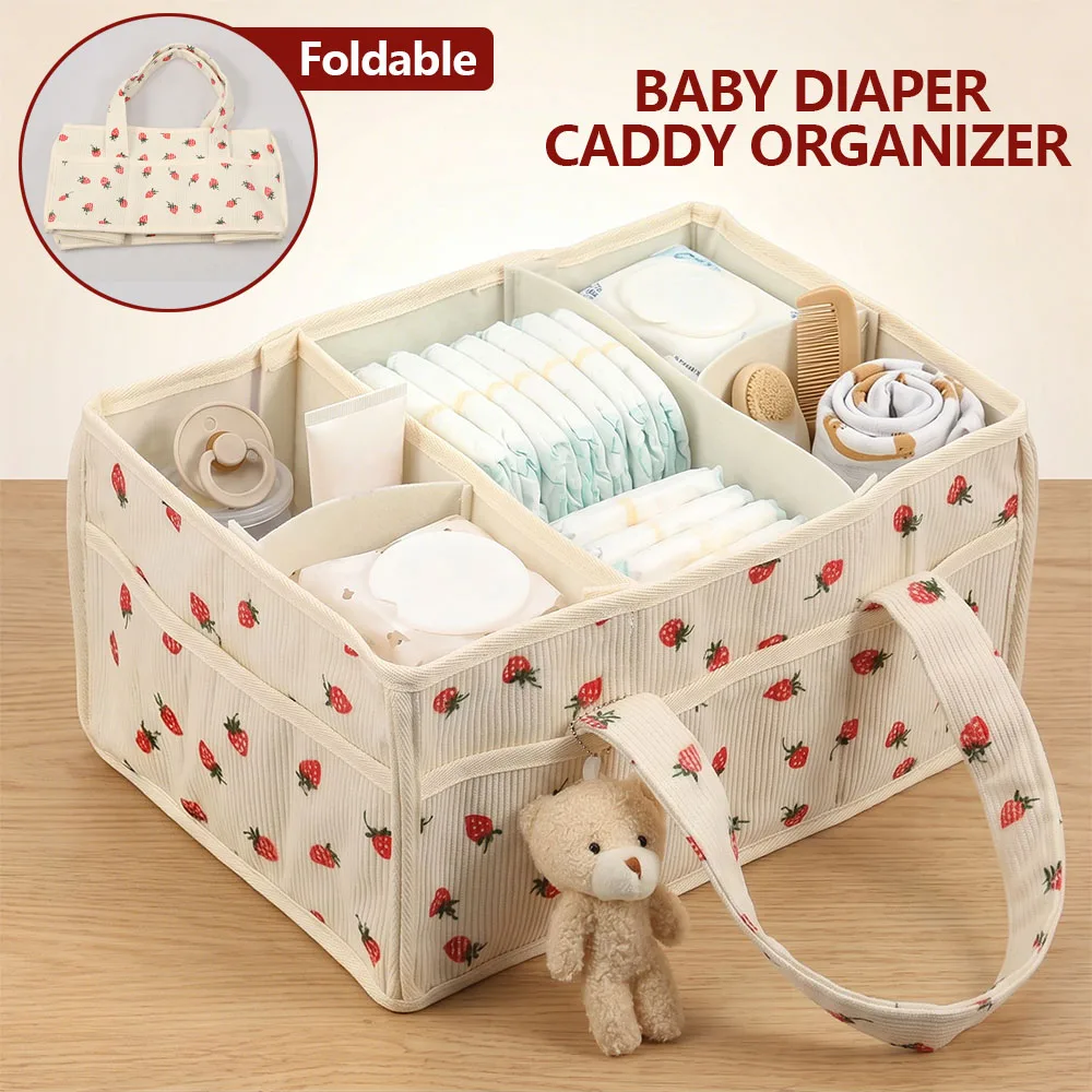 Baby Nursery Equipment - Opbergmand voor luiers en luiersdoekjes, draagbaar,