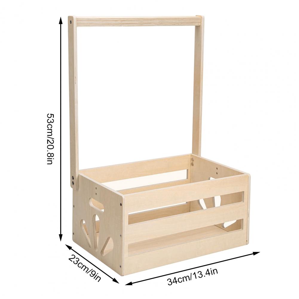 Closet Organizer Baby - Houten opbergrek voor babyartikelen met gladde