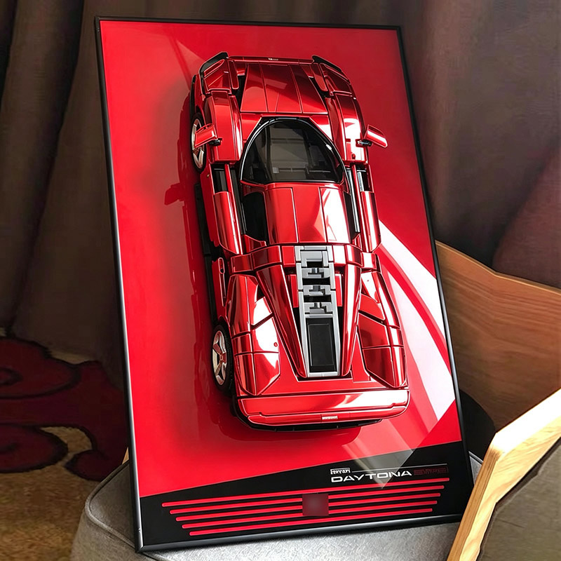 Lego Set Technic - Wandmontageframe voor achtergronddisplay, compatibel met LEGO