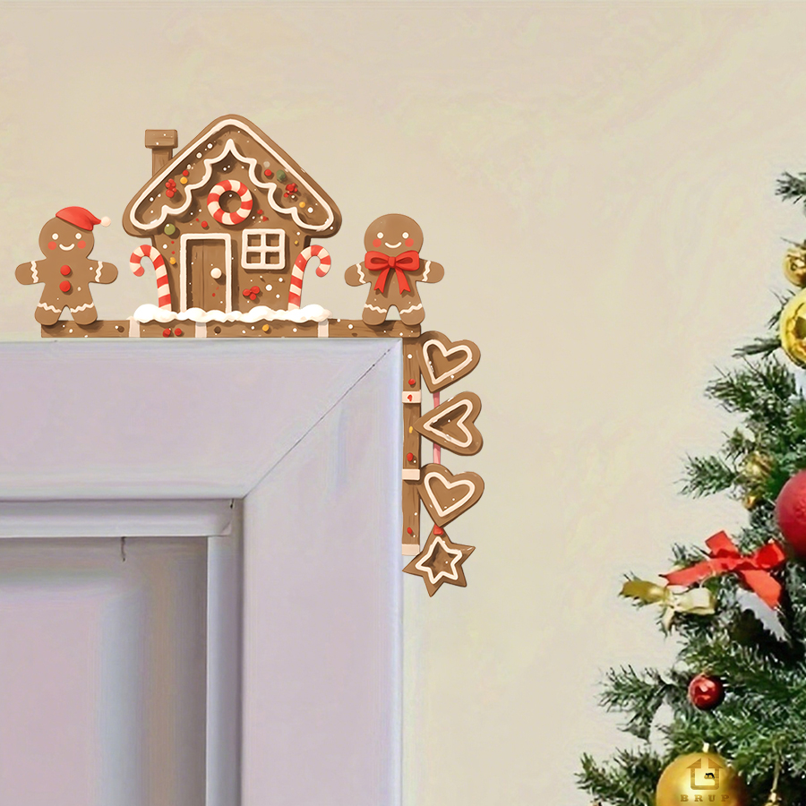 Baby Nursery Wall Decals - Peperkoekhuis & Man Kerst muursticker verwijderbare