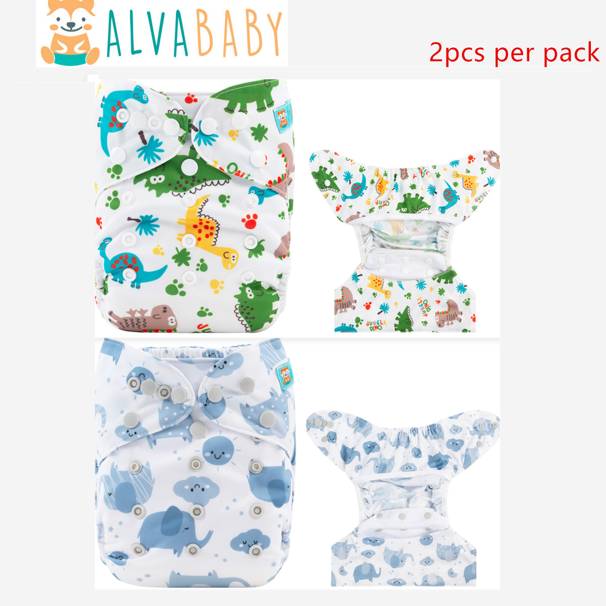 Diaper Pail Odor - 2 Stuks Milieuvriendelijke Baby Doek Luierhoes