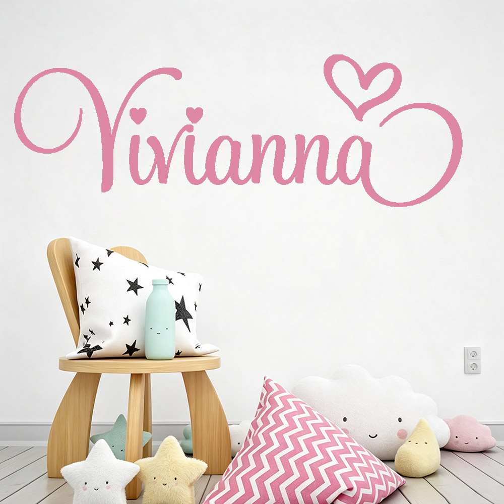 Baby Nursery Wall Decals - Muurstickers voor kinderkamers Gepersonaliseerde kindernaam Vinyl