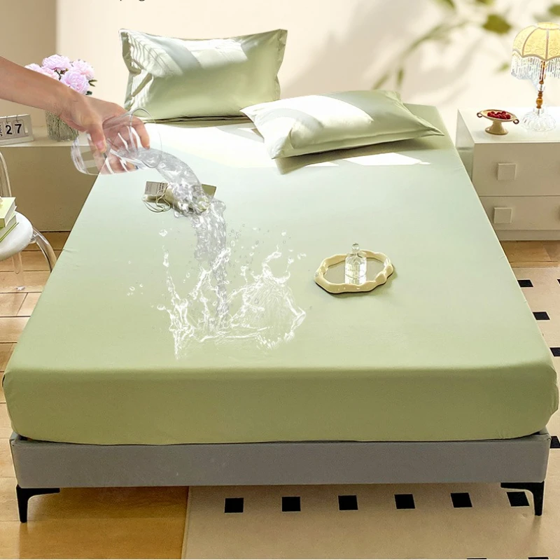 Baby Mattress Waterproof - Effenkleurige waterdichte hoeslaken, bedovertrek, matrasbeschermhoes, alle
