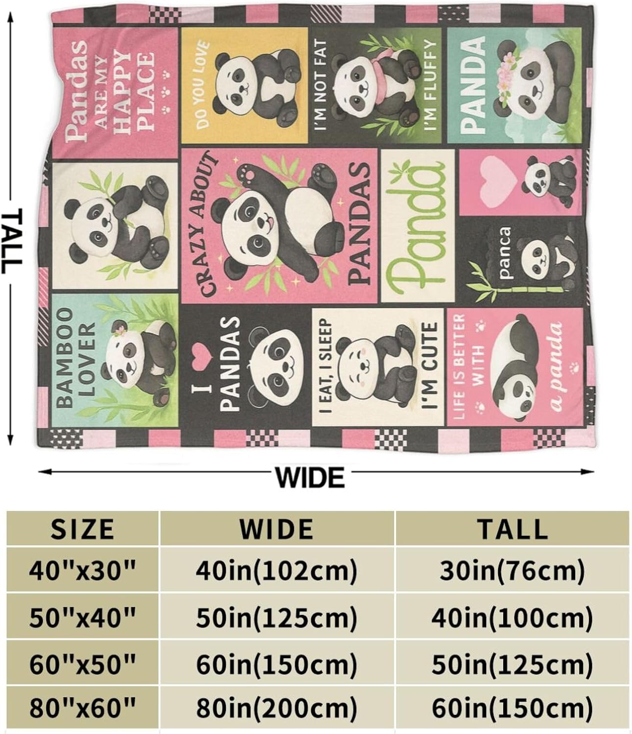 Panda Deken Schattige Panda Go - Baby Nursery Bedding recensie en prijs