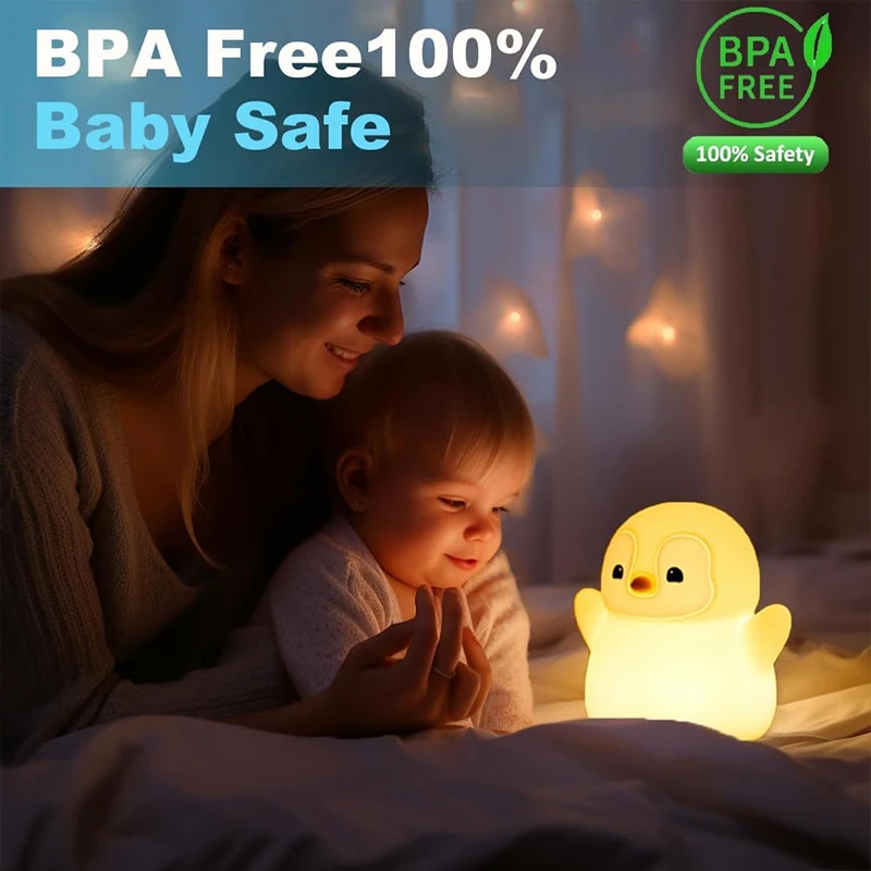 NIEUW Pinguïn-nachtlampje Sili - Baby Nursery Table recensie en prijs