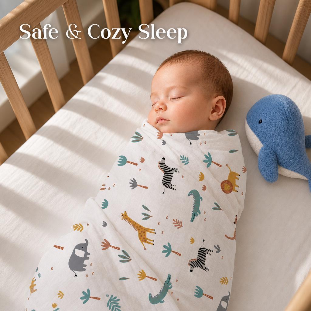 3-pack baby muslin omslagdeken - Baby Nursery Bedding recensie en prijs