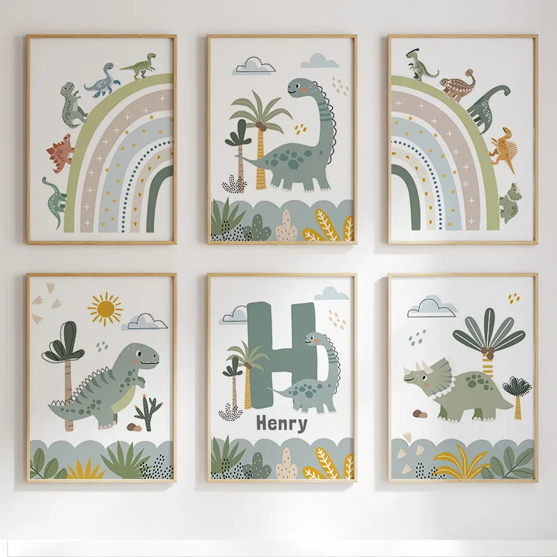 Leuke Dinosaurus T-Rex Brachio - Baby Nursery Paintings recensie en prijs