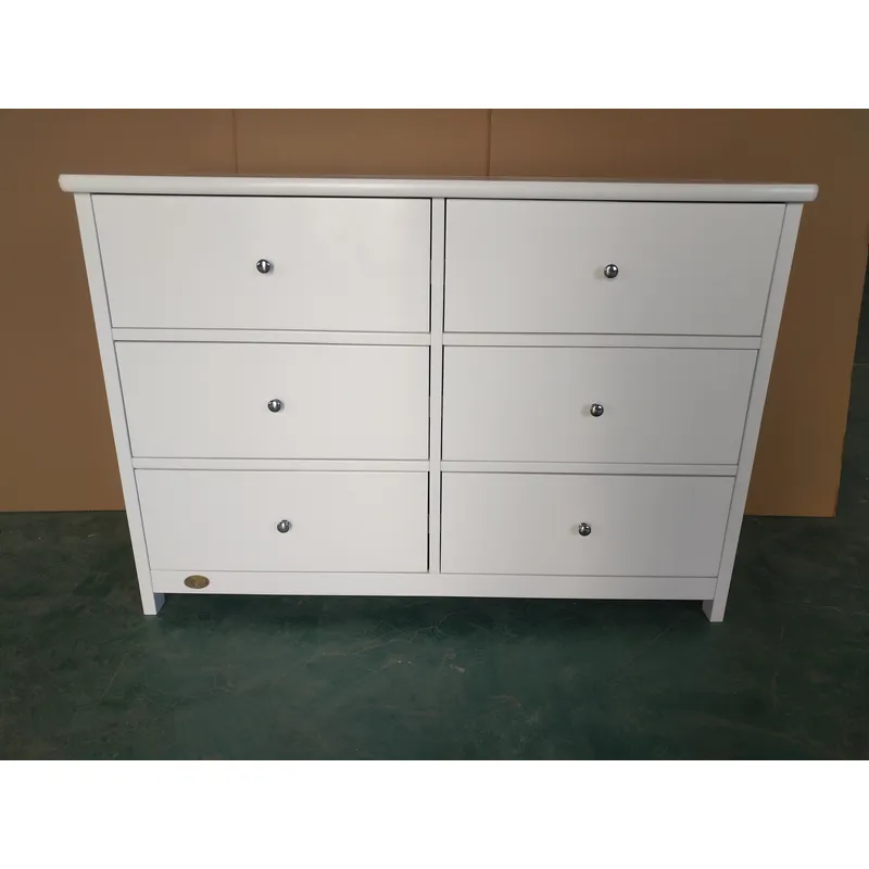 Witte baby opbergkast met 6 la - Baby Nursery Dresser recensie en prijs