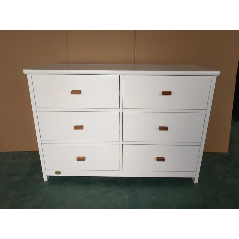 Witte baby opbergkast met 6 la - Baby Nursery Dresser recensie en prijs