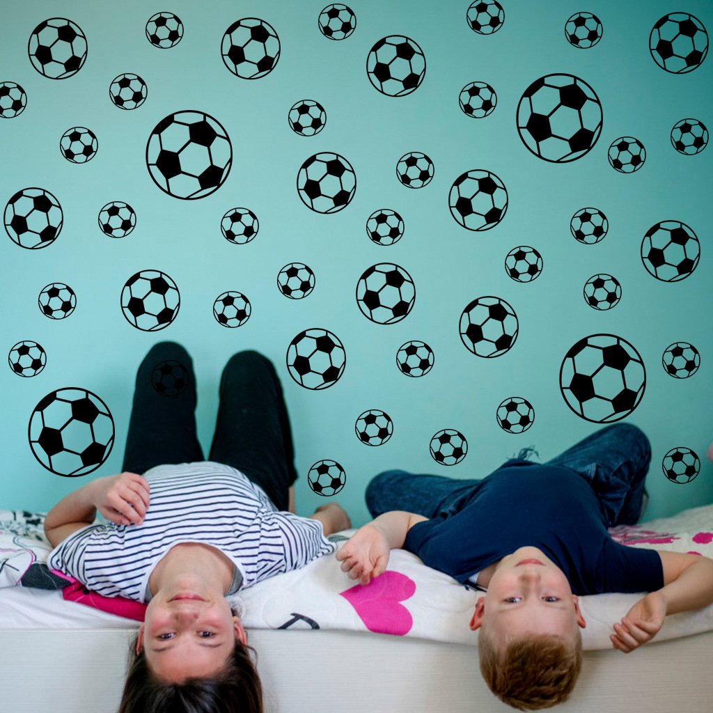 43 stuks voetbal muurstickers  - Baby Nursery Wallpaper recensie en prijs