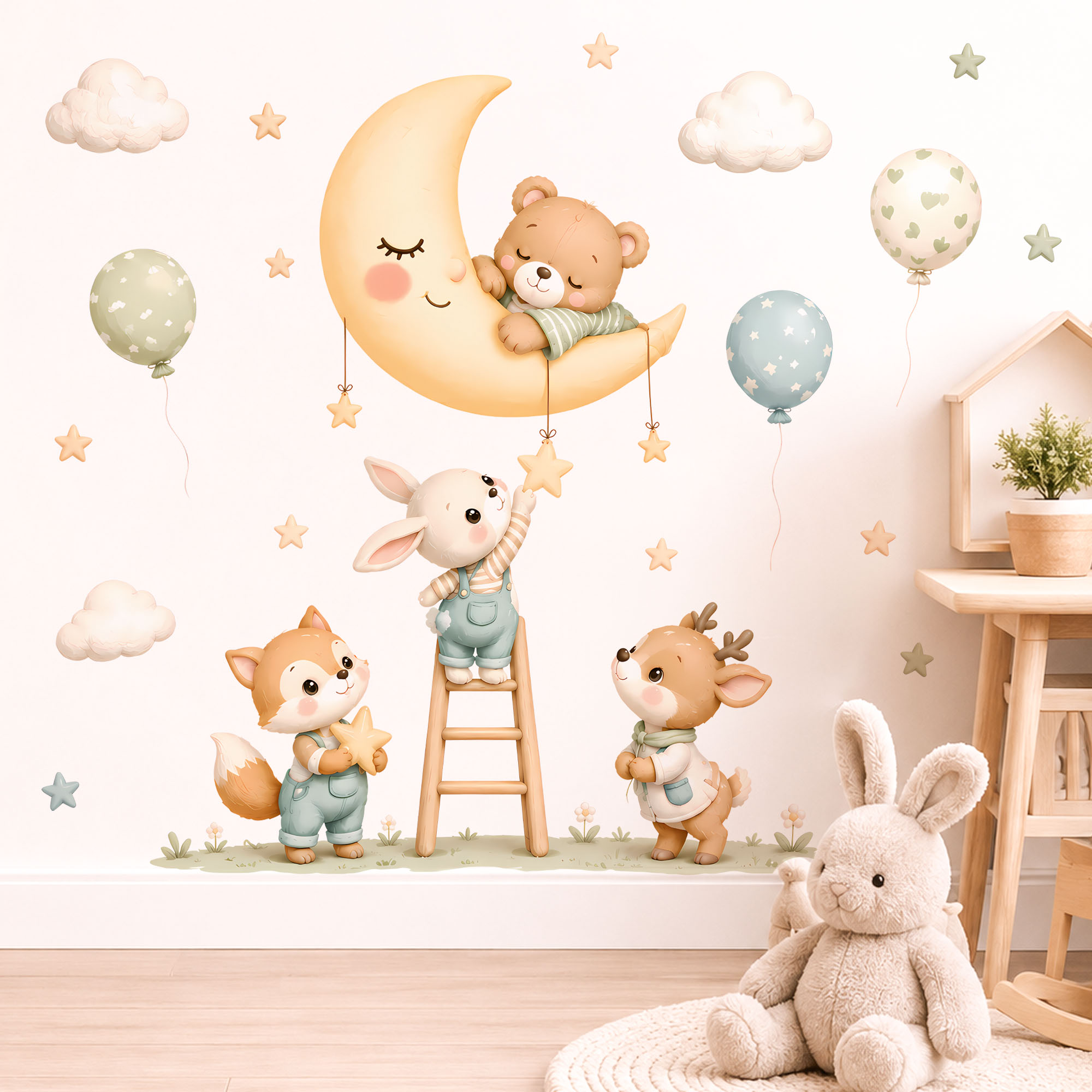 Wandstickers met bosdieren, ve - Baby Nursery Wallpaper recensie en prijs