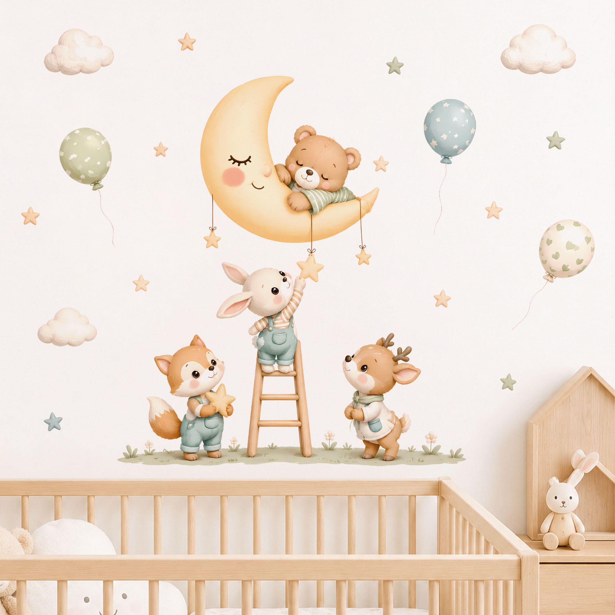Wandstickers met bosdieren, ve - Baby Nursery Wallpaper recensie en prijs