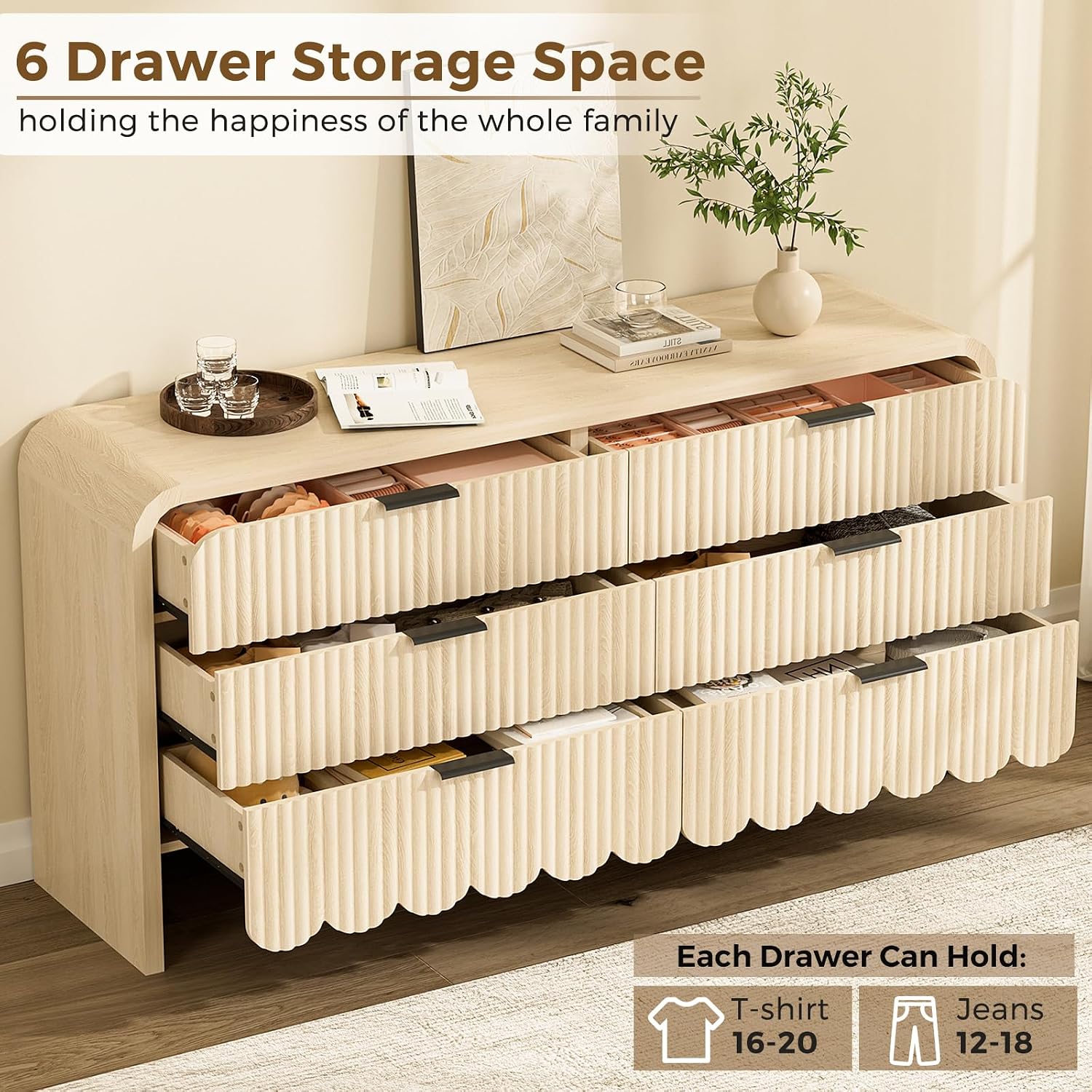 Houten 6-ladenkast kinderkamer - Baby Nursery Dresser recensie en prijs