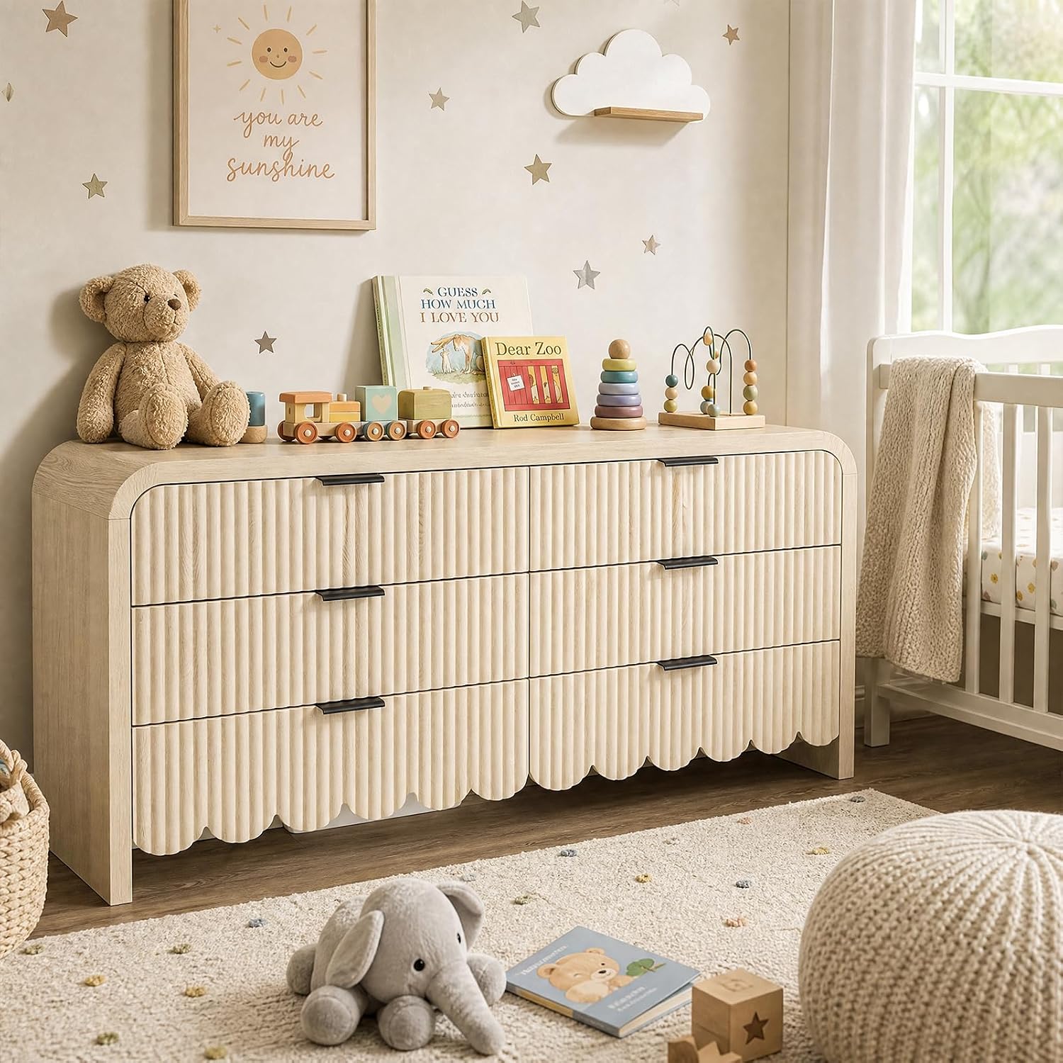 Houten 6-ladenkast kinderkamer - Baby Nursery Dresser recensie en prijs