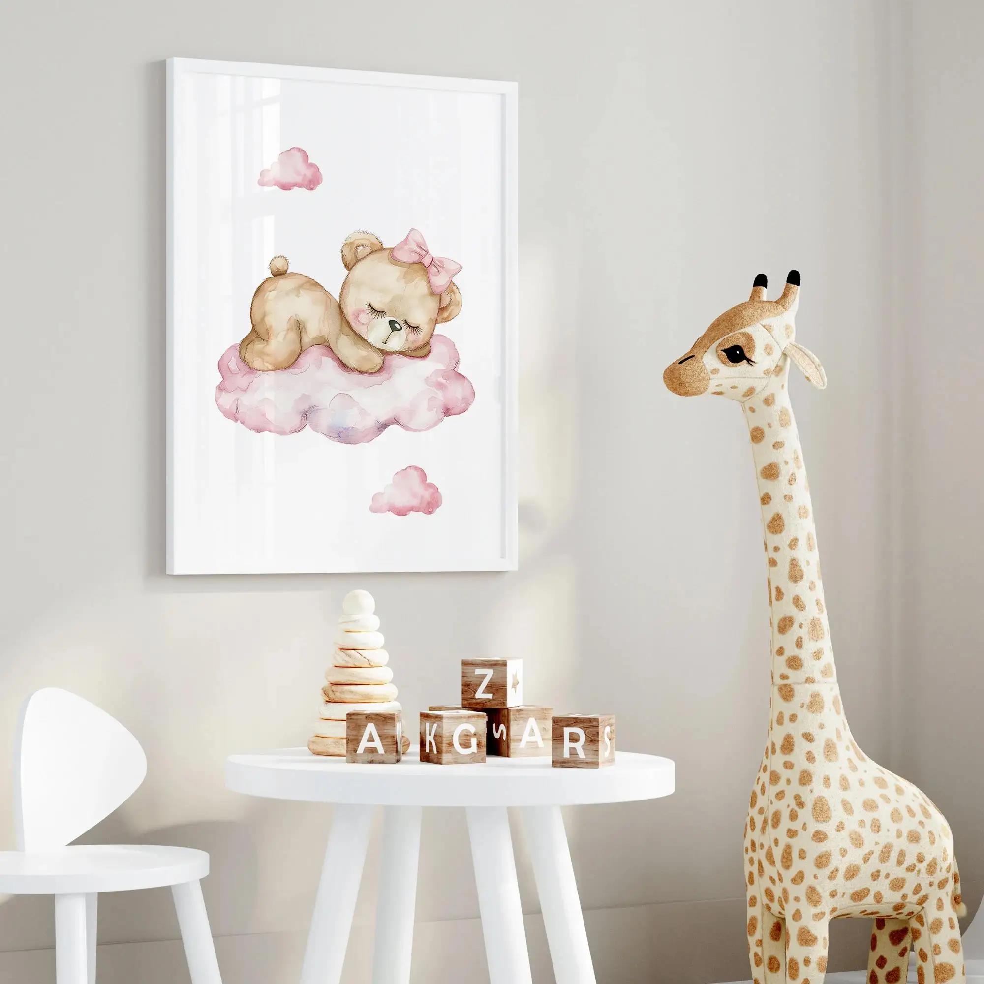 Roze Droom Beer Carrousel Tent - Baby Nursery Prints recensie en prijs