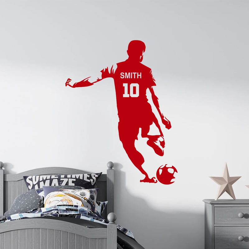 Gepersonaliseerde voetbalspele - Baby Nursery Wall Decals recensie en prijs