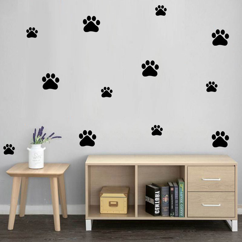 Cartoon Hond Kat Lopen Poot Mu - Baby Nursery Wall Decals recensie en prijs