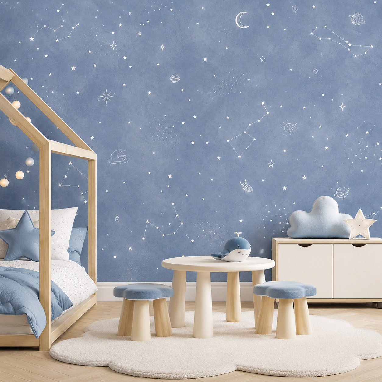 Blauwe Sterrenhemel Zelfkleven - Baby Nursery Water recensie en prijs