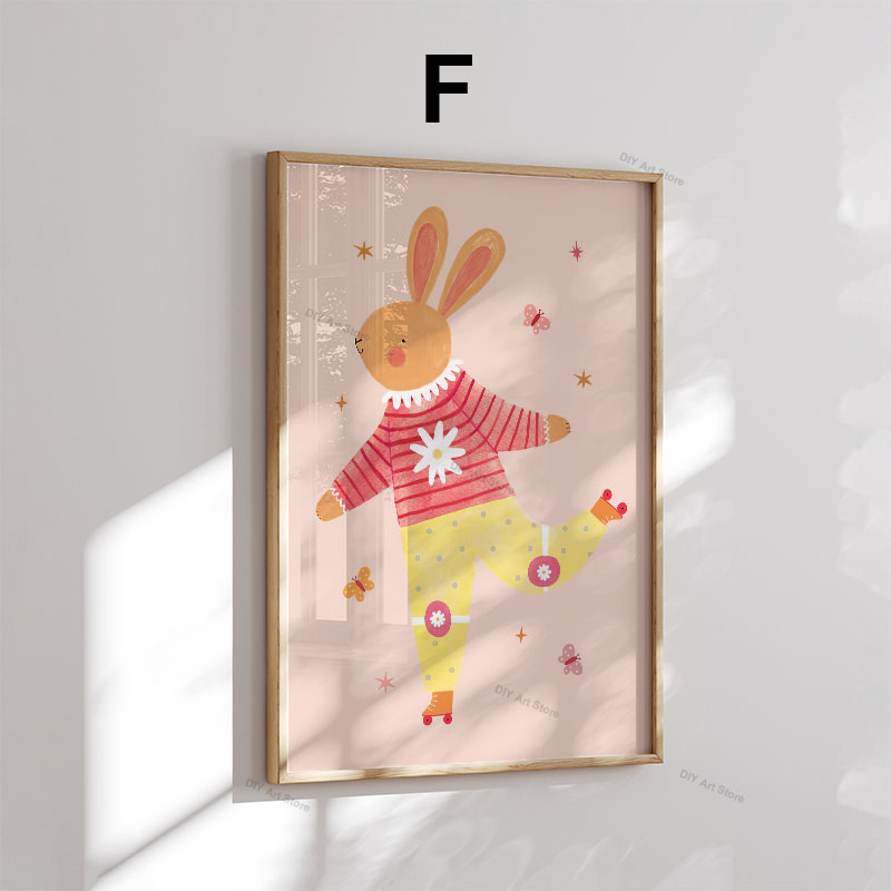 Grappige cartoon dieren kinder - Baby Nursery Paintings recensie en prijs