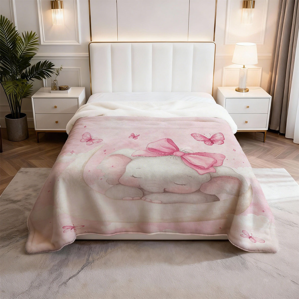 Pluche Baby Olifant Maan Deken - Baby Nursery Bedding recensie en prijs