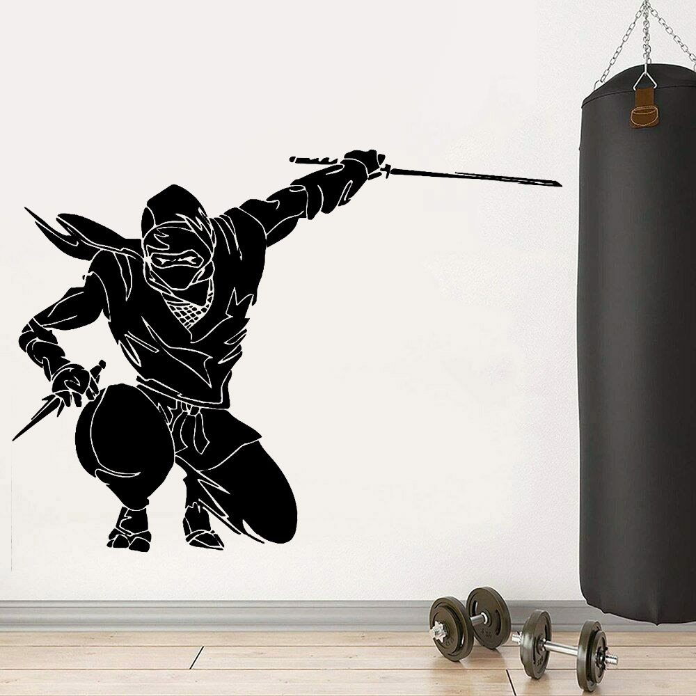 Ninja Muurtattoo Japanse Warri - Baby Nursery Wallpaper recensie en prijs