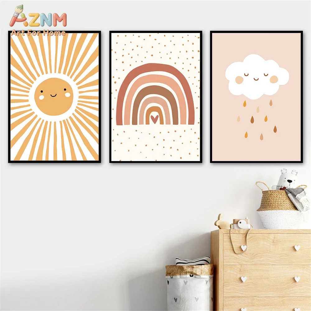 AZNM Boho schattig zonnebloem  - Baby Nursery Prints recensie en prijs