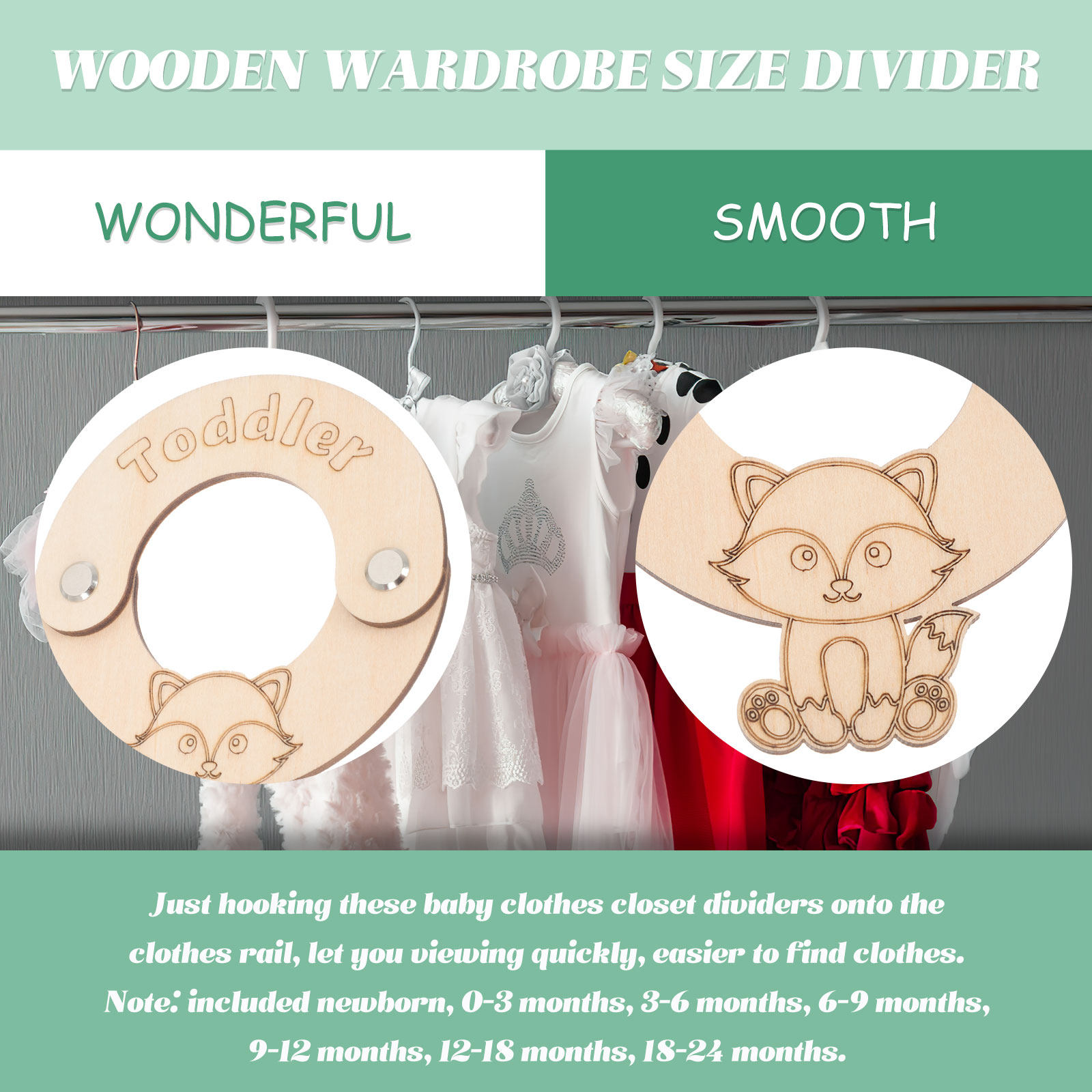 8-delige babykleding-organizer - Closet Organizer Baby recensie en prijs