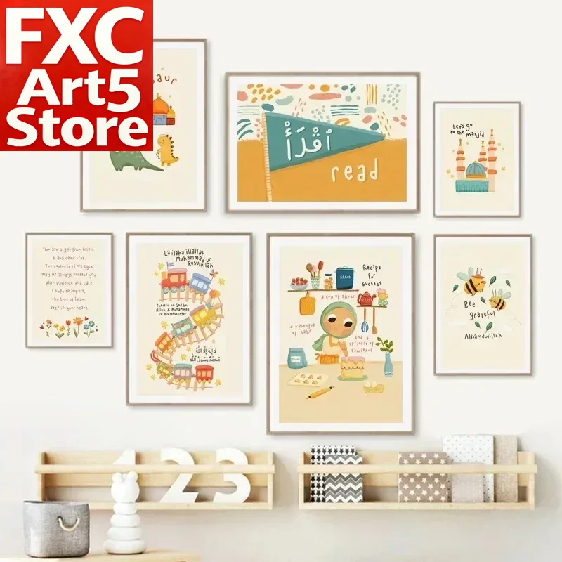 1 stuk frameloze moderne carto - Baby Nursery Paintings recensie en prijs