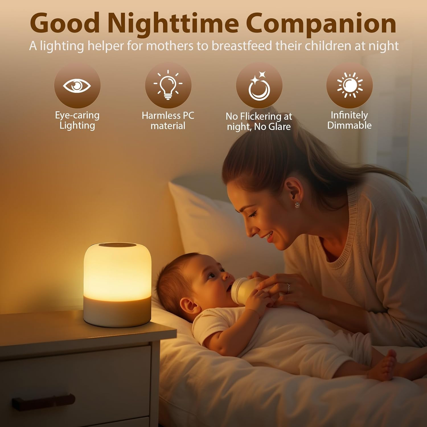 1pcPortable Baby-nachtlampje,  - Baby Nursery Equipment recensie en prijs