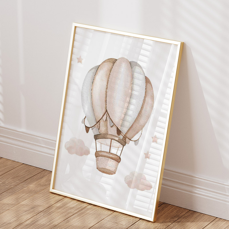 Leuke Olifant Hot Ballon Maan  - Baby Nursery Paintings recensie en prijs