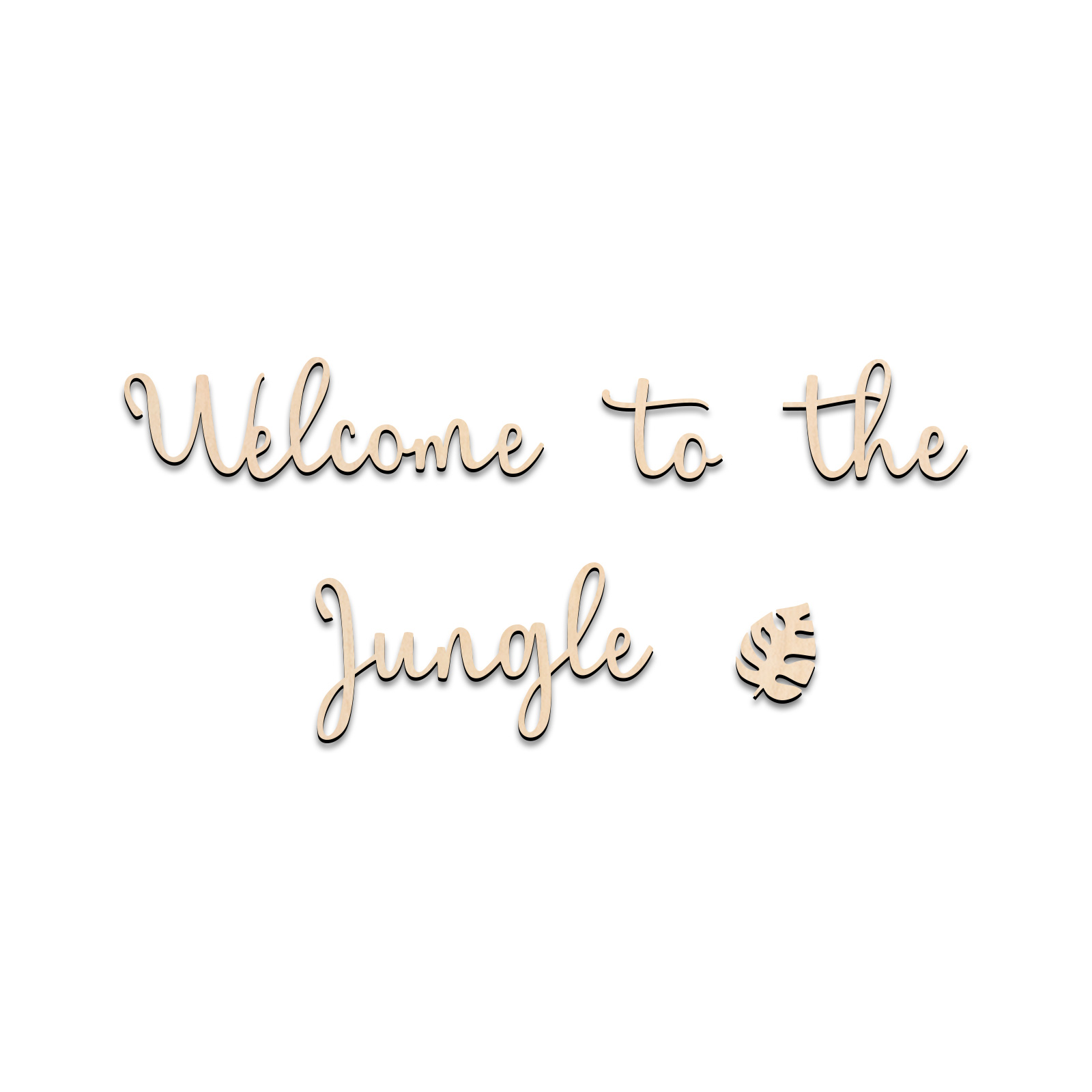 Welkom bij de Jungle houten bo - Baby Nursery Home recensie en prijs