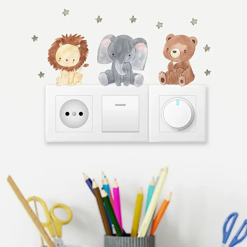 6 stuks/set Cartoon Dieren Wan - Baby Nursery Water recensie en prijs