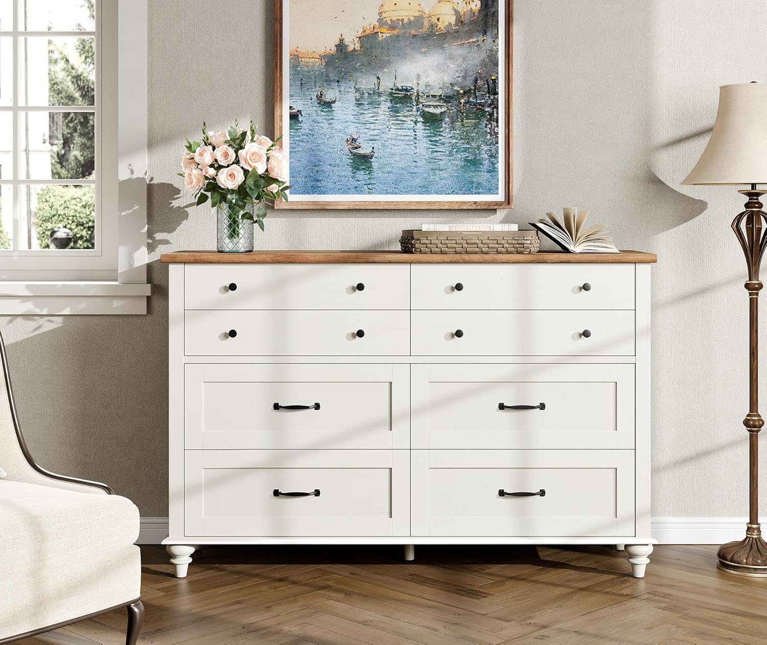 Moderne kindercommode met 7 la - Baby Nursery Dresser recensie en prijs