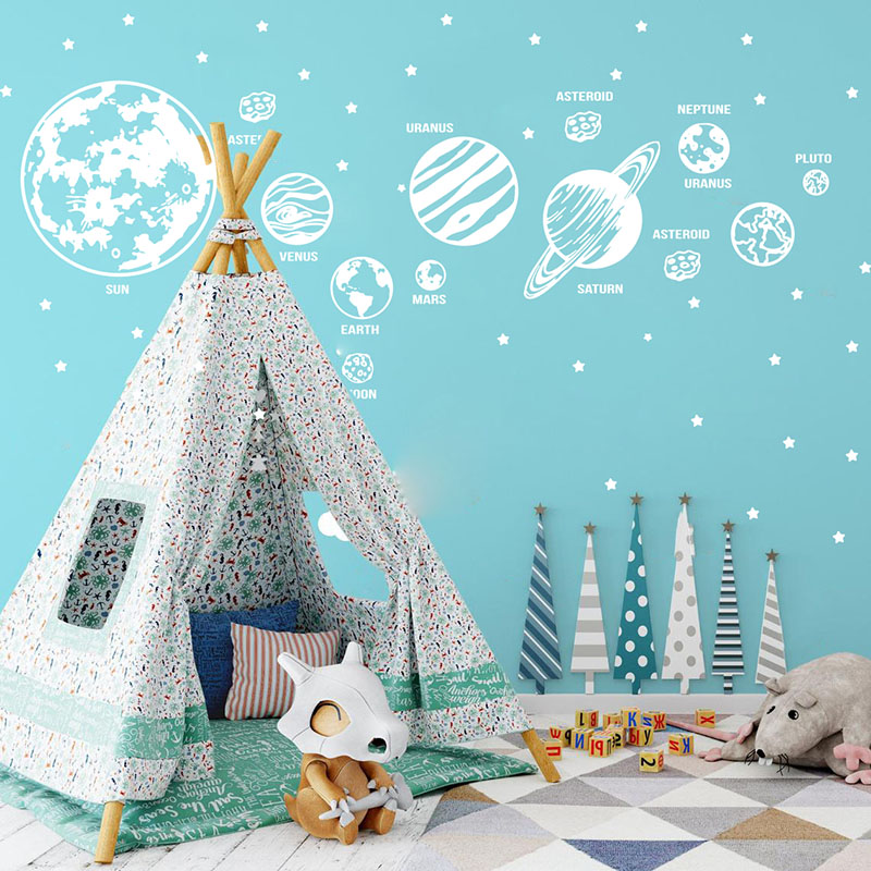Grote Planeten Zonnestelsel Ru - Baby Nursery Wallpaper recensie en prijs