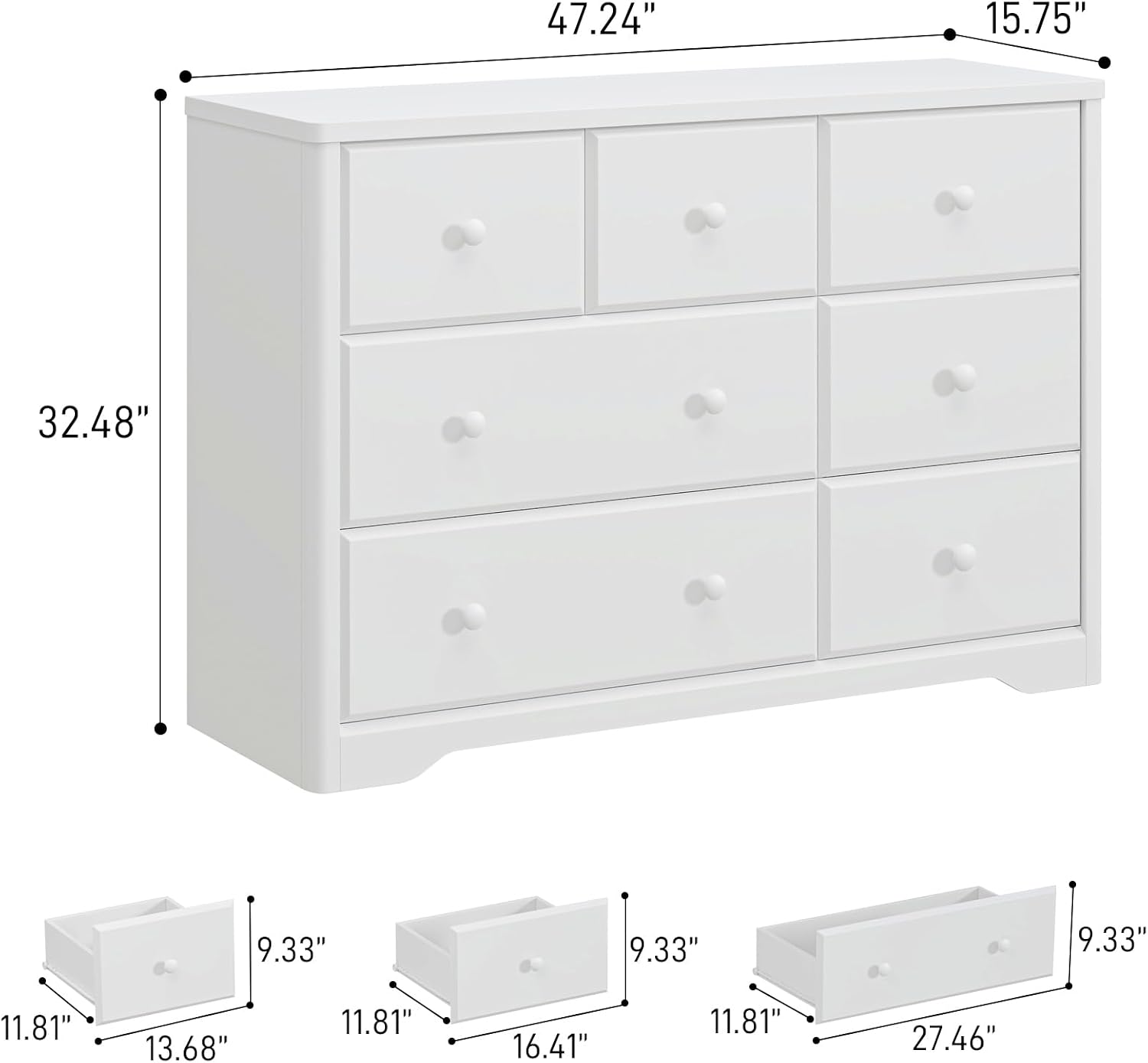 Kledingkast met 7 laden, kinde - Baby Nursery Dresser recensie en prijs